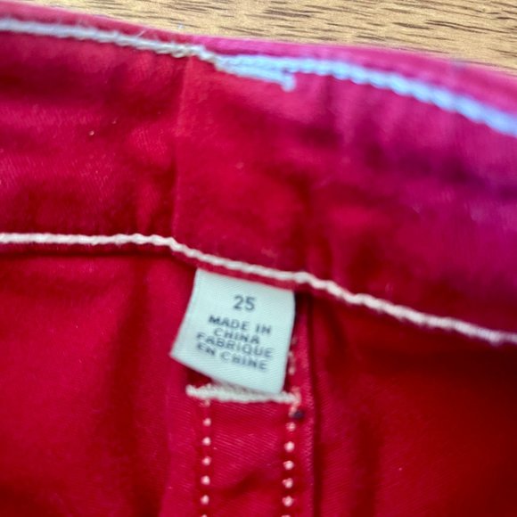 True Religion red leggins size 25 - Picture 3 of 7